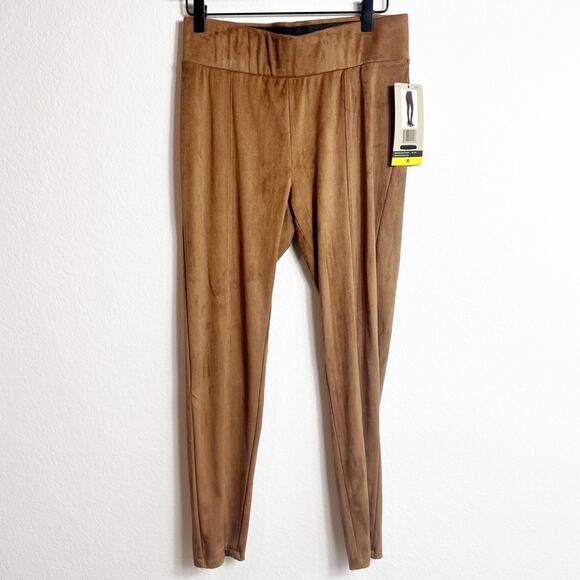 Seven7 High Ride Pull-On Faux Suede Leggings Women Size Medium Brand New - Picture 3 of 9